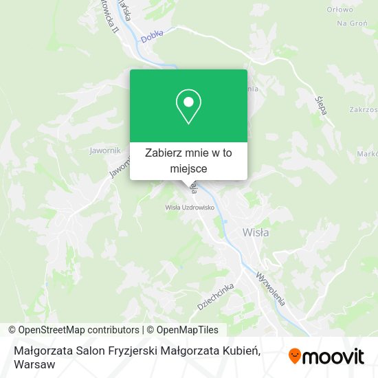 Mapa Małgorzata Salon Fryzjerski Małgorzata Kubień