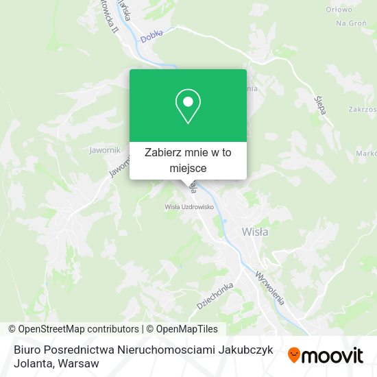 Mapa Biuro Posrednictwa Nieruchomosciami Jakubczyk Jolanta