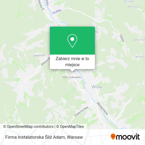 Mapa Firma Instalatorska Śliż Adam