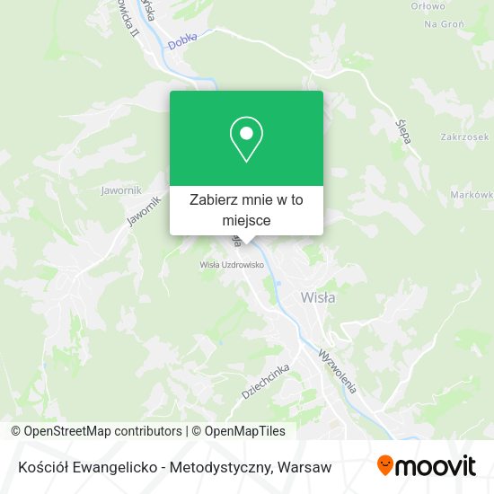 Mapa Kościół Ewangelicko - Metodystyczny