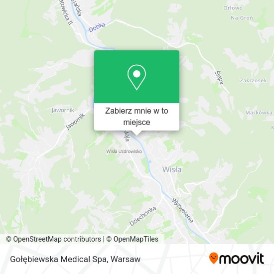 Mapa Gołębiewska Medical Spa