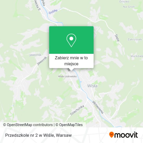 Mapa Przedszkole nr 2 w Wiśle