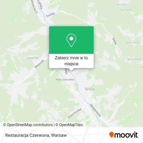 Mapa Restauracja Czerwona