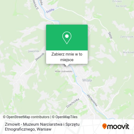 Mapa Zimowit - Muzeum Narciarstwa i Sprzętu Etnograficznego