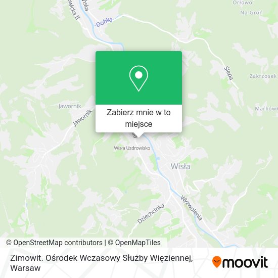 Mapa Zimowit. Ośrodek Wczasowy Służby Więziennej