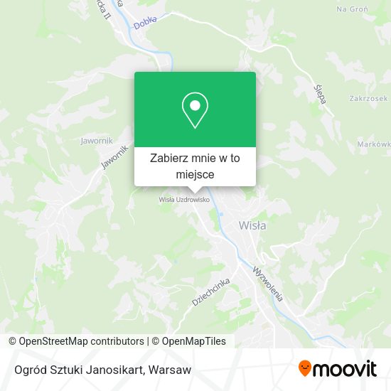 Mapa Ogród Sztuki Janosikart