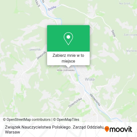 Mapa Związek Nauczycielstwa Polskiego. Zarząd Oddziału