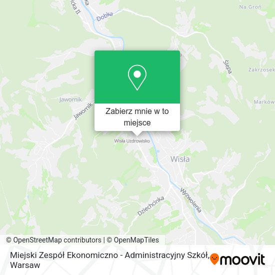 Mapa Miejski Zespół Ekonomiczno - Administracyjny Szkół