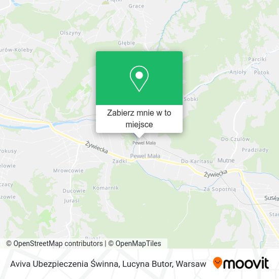 Mapa Aviva Ubezpieczenia Świnna, Lucyna Butor