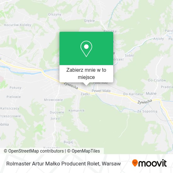 Mapa Rolmaster Artur Małko Producent Rolet