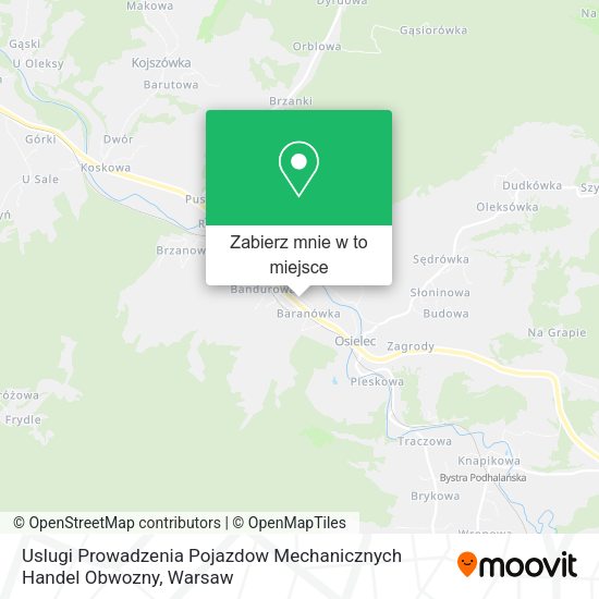 Mapa Uslugi Prowadzenia Pojazdow Mechanicznych Handel Obwozny