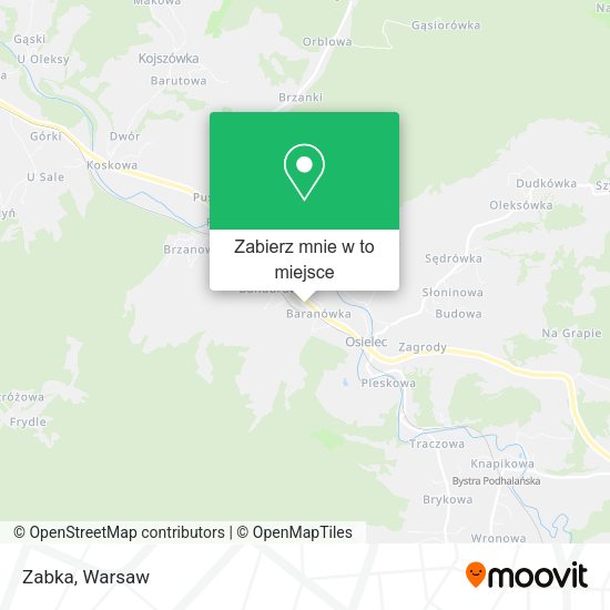 Mapa Zabka