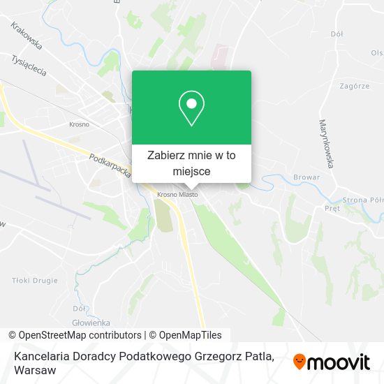 Mapa Kancelaria Doradcy Podatkowego Grzegorz Patla