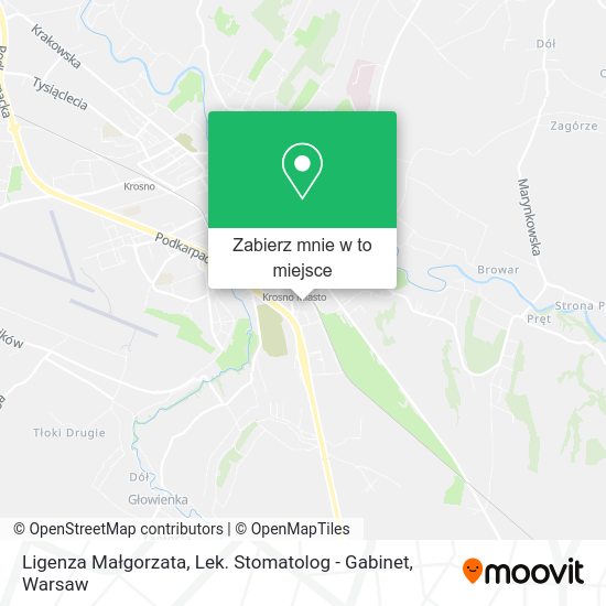 Mapa Ligenza Małgorzata, Lek. Stomatolog - Gabinet