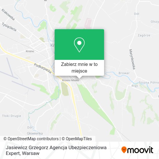 Mapa Jasiewicz Grzegorz Agencja Ubezpieczeniowa Expert