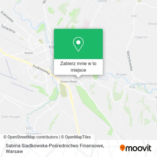 Mapa Sabina Siadkowska-Pośrednictwo Finansowe