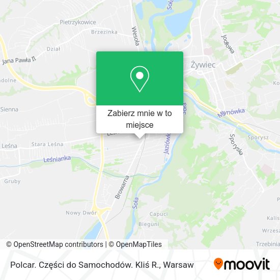 Mapa Polcar. Części do Samochodów. Kliś R.