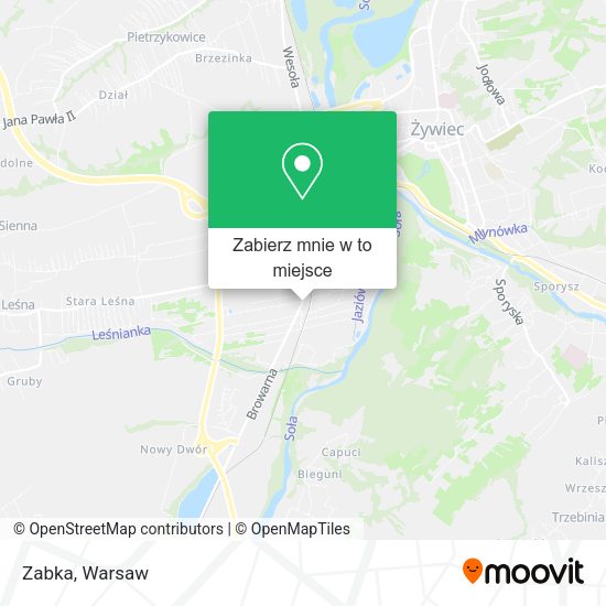 Mapa Zabka