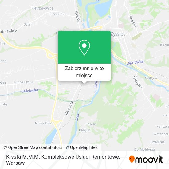 Mapa Krysta M.M.M. Kompleksowe Uslugi Remontowe