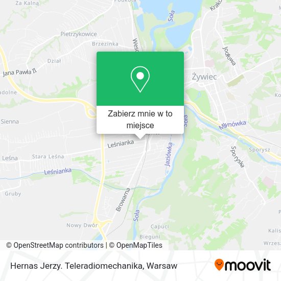 Mapa Hernas Jerzy. Teleradiomechanika