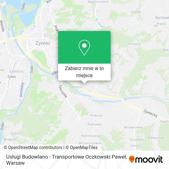 Mapa Usługi Budowlano - Transportowe Oczkowski Paweł