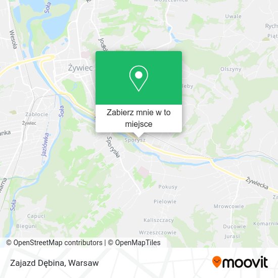 Mapa Zajazd Dębina