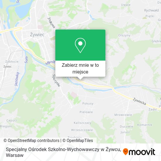 Mapa Specjalny Ośrodek Szkolno-Wychowawczy w Żywcu