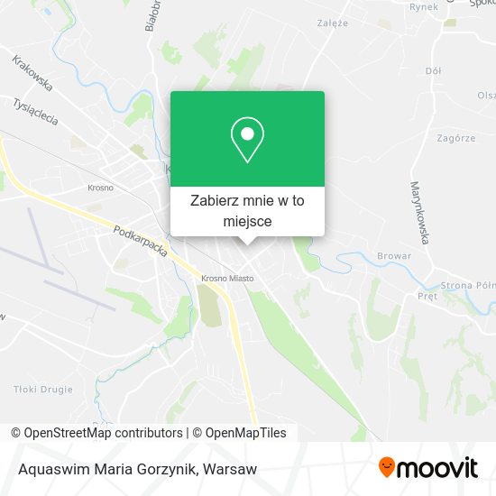 Mapa Aquaswim Maria Gorzynik