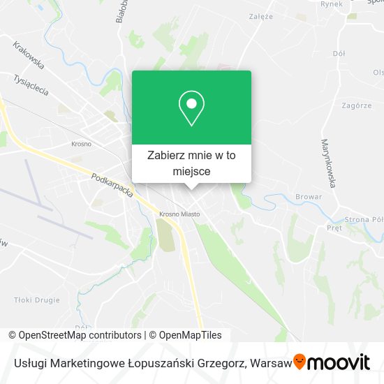 Mapa Usługi Marketingowe Łopuszański Grzegorz