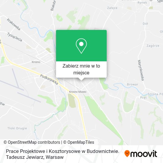 Mapa Prace Projektowe i Kosztorysowe w Budownictwie. Tadeusz Jewiarz