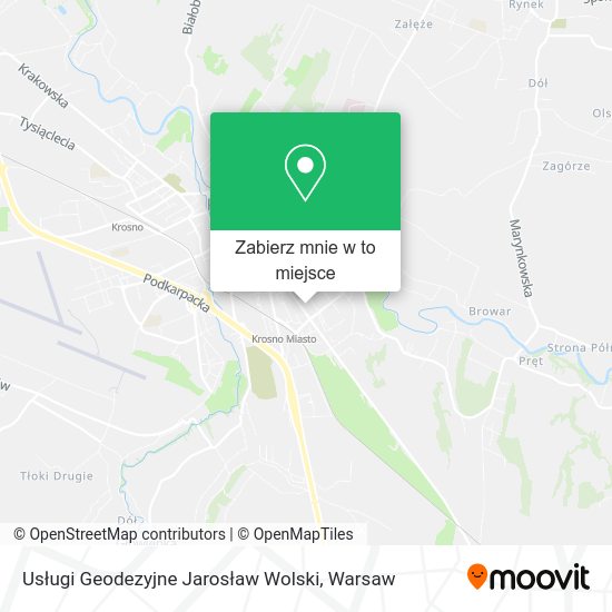 Mapa Usługi Geodezyjne Jarosław Wolski