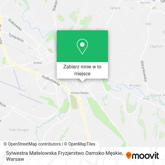 Mapa Sylwestra Matelowska Fryzjerstwo Damsko-Męskie