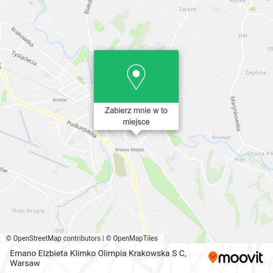 Mapa Emano Elzbieta Klimko Olimpia Krakowska S C