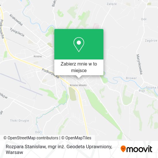 Mapa Rozpara Stanisław, mgr inż. Geodeta Uprawniony