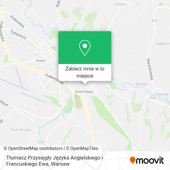 Mapa Tłumacz Przysięgły Języka Angielskiego i Francuskiego Ewa