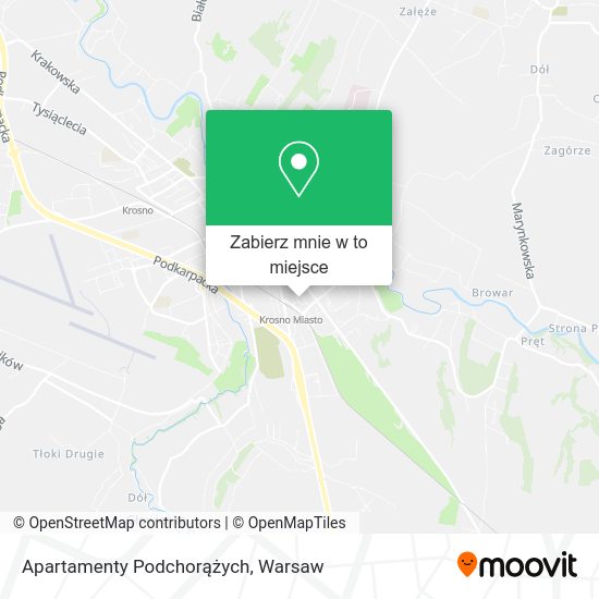 Mapa Apartamenty Podchorążych