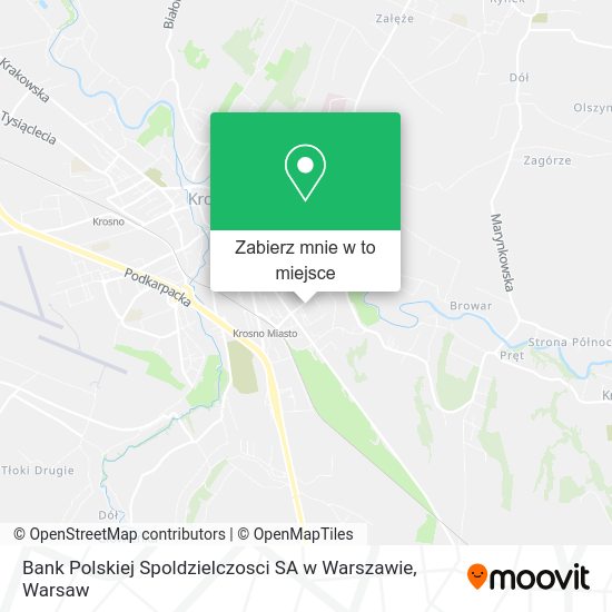 Mapa Bank Polskiej Spoldzielczosci SA w Warszawie