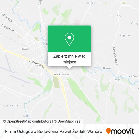 Mapa Firma Usługowo Budowlana Paweł Żołdak