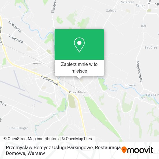 Mapa Przemysław Berdysz Usługi Parkingowe, Restauracja Domowa