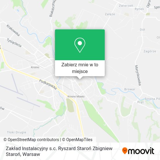 Mapa Zakład Instalacyjny s.c. Ryszard Staroń Zbigniew Staroń