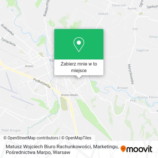 Mapa Matusz Wojciech Biuro Rachunkowości, Marketingu, Pośrednictwa Marpo