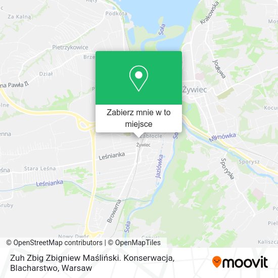 Mapa Zuh Zbig Zbigniew Maśliński. Konserwacja, Blacharstwo