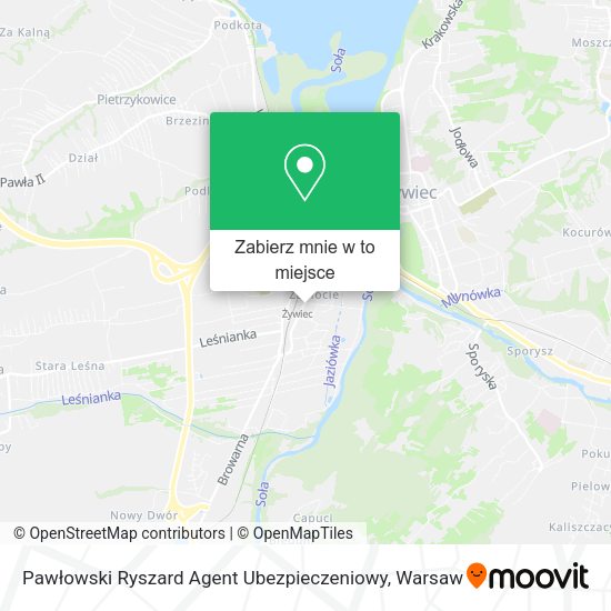 Mapa Pawłowski Ryszard Agent Ubezpieczeniowy