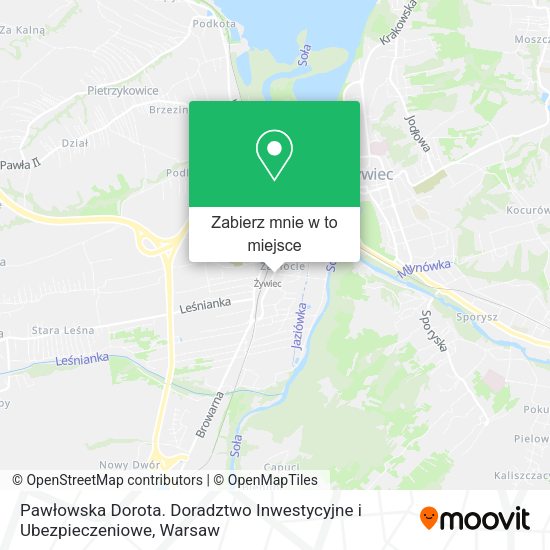 Mapa Pawłowska Dorota. Doradztwo Inwestycyjne i Ubezpieczeniowe