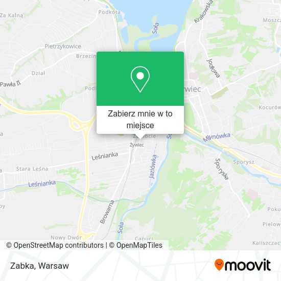 Mapa Zabka