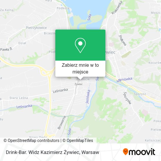 Mapa Drink-Bar. Widz Kazimierz Żywiec