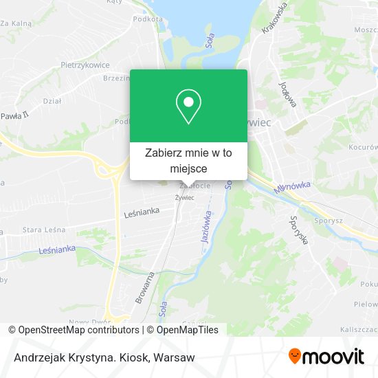 Mapa Andrzejak Krystyna. Kiosk