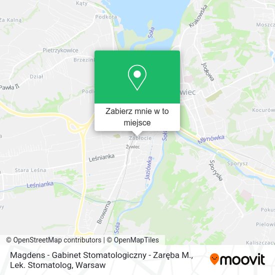 Mapa Magdens - Gabinet Stomatologiczny - Zaręba M., Lek. Stomatolog