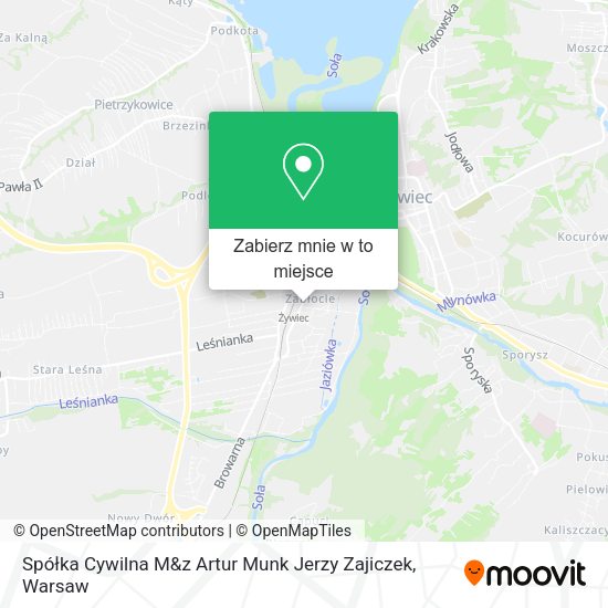 Mapa Spółka Cywilna M&z Artur Munk Jerzy Zajiczek