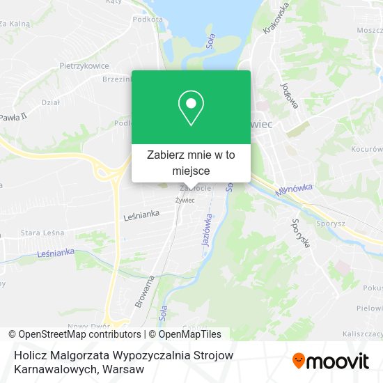 Mapa Holicz Malgorzata Wypozyczalnia Strojow Karnawalowych